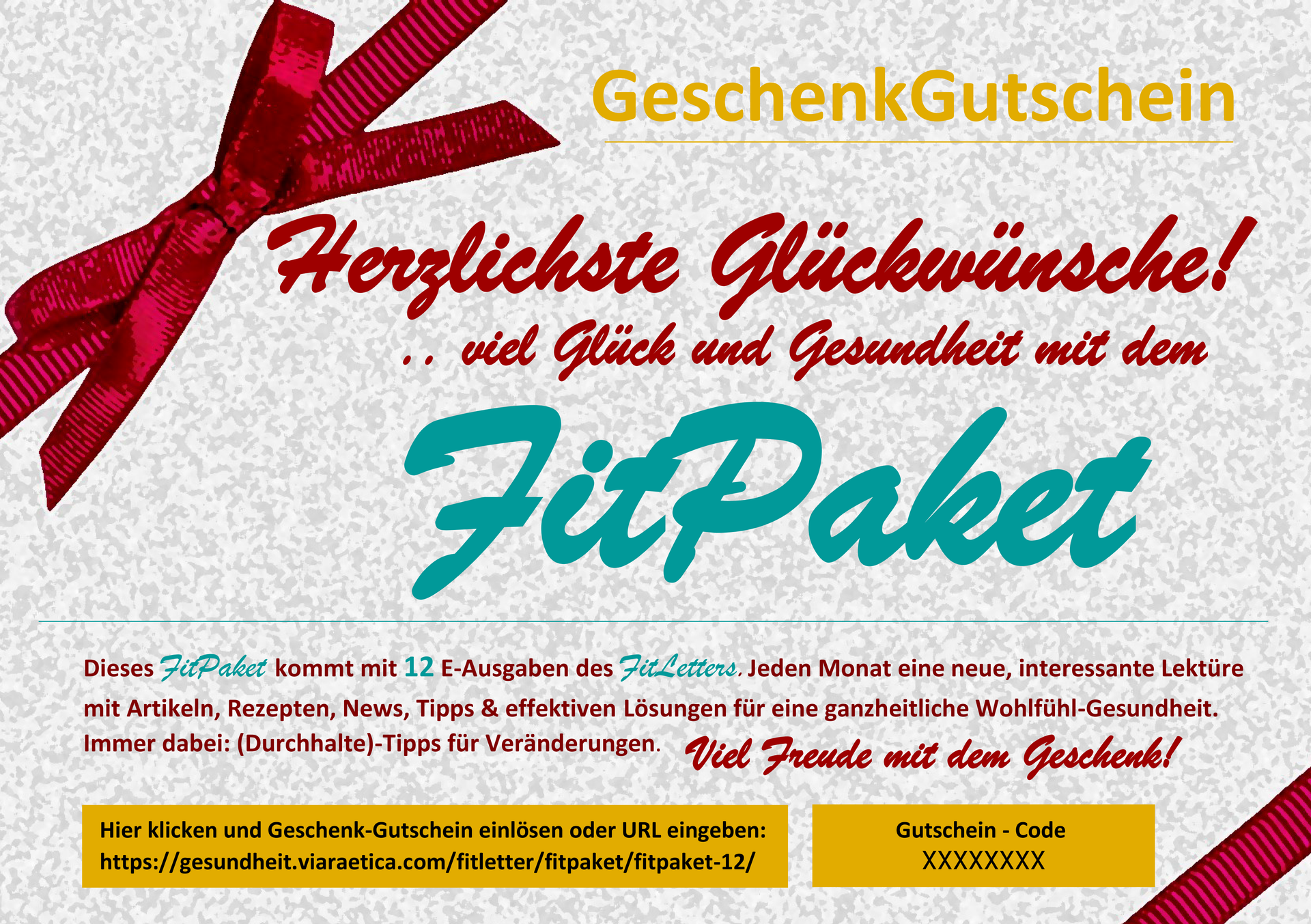 Motiv Geschenkgutschein neutral hell